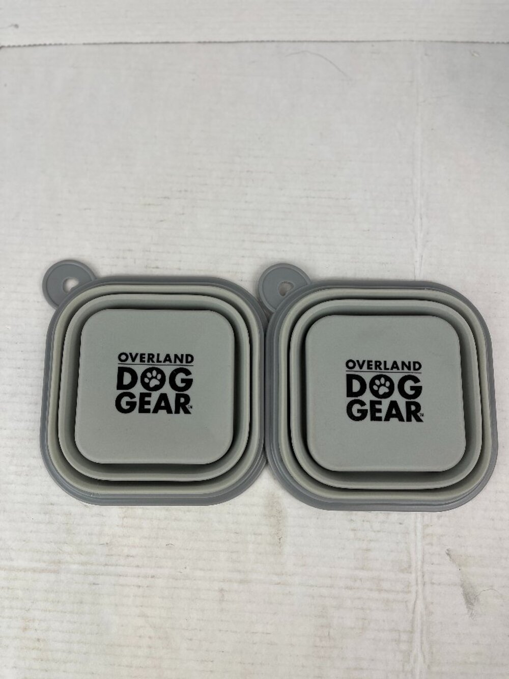 Overland Dog Gear, Silicone travel Dog (Pet) collapsible bowls